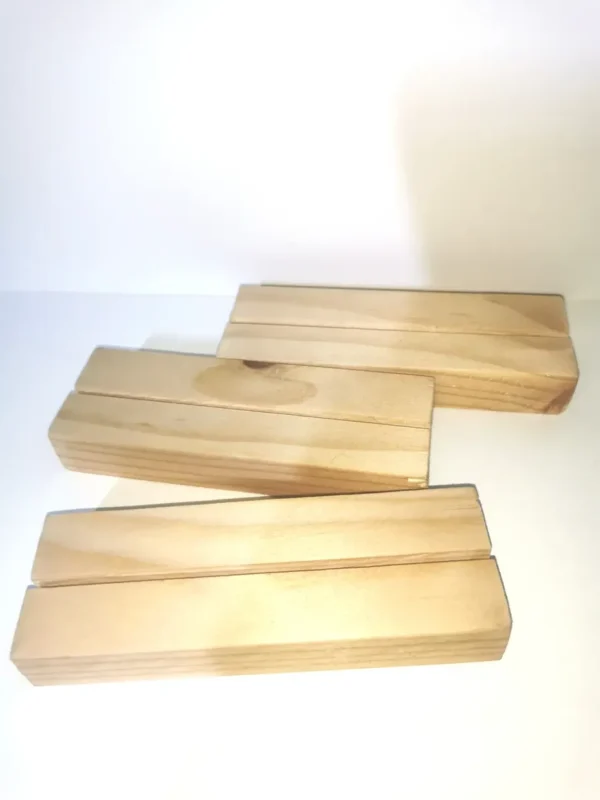 Bases De Madera 14 Cm Para Acrilico 6 Und
